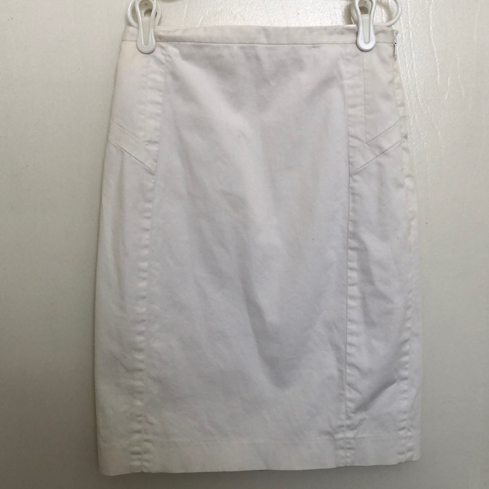 Express Design Studio White Pencil Skirt